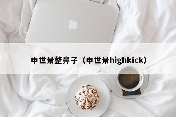申世景整鼻子（申世景highkick）