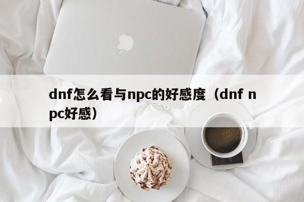 dnf怎么看与npc的好感度（dnf npc好感）